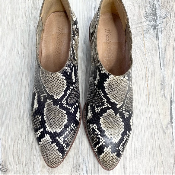 Madewell Sonia Chelsea Boot Snake Embossed Leather  Sz 7.5 NWOT - Picture 4 of 13